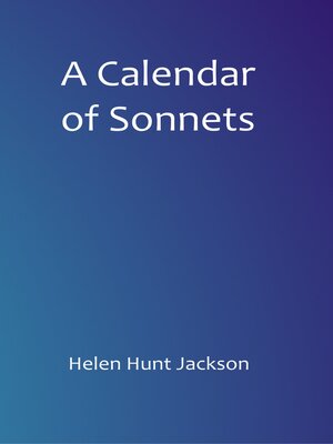 cover image of A Calendar of Sonnets